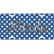 Polka Dots Front License Plate (Personalized)