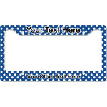 Polka Dots License Plate Frame - Style B (Personalized)