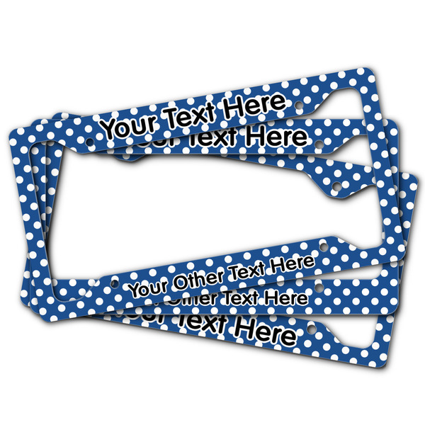 Polka Dots License Plate Frames - (PARENT MAIN)