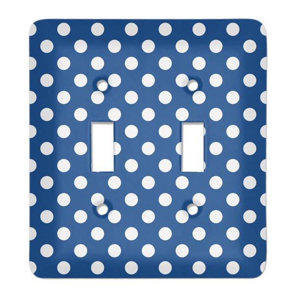 Custom Polka Dots Light Switch Cover (2 Toggle Plate)