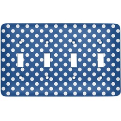 Polka Dots Light Switch Cover (4 Toggle Plate)