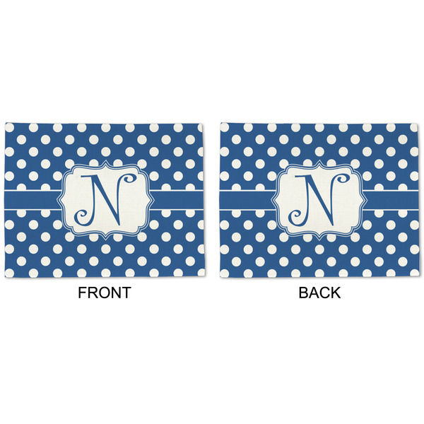 Polka Dots Linen Placemat - APPROVAL (double sided)