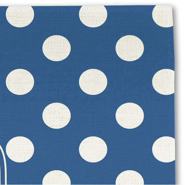 Polka Dots Linen Placemat - DETAIL