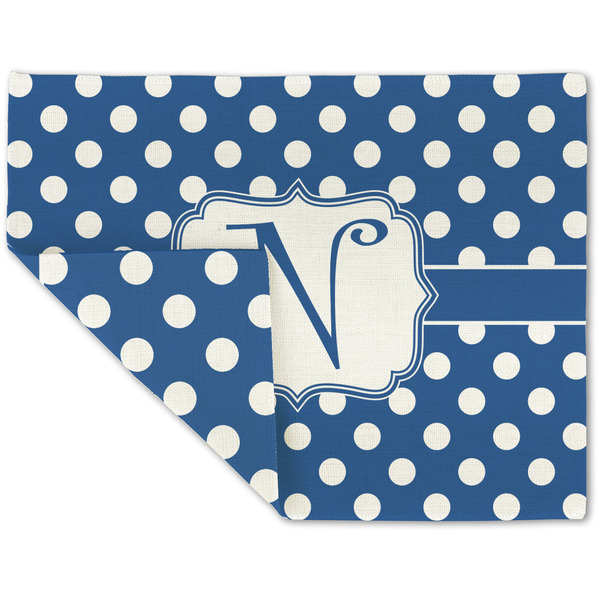 Polka Dots Linen Placemat - Folded Corner (double side)