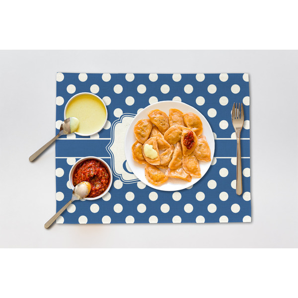 Polka Dots Linen Placemat - Lifestyle (single)