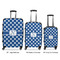 Polka Dots Luggage Bags all sizes - With Handle