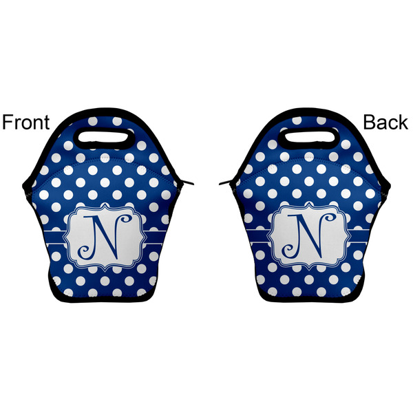 Polka Dots Lunch Bag - Front and Back