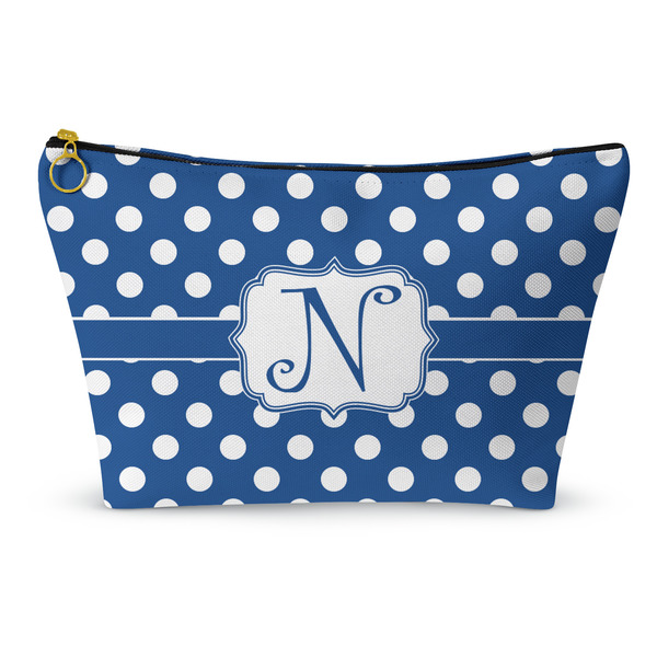 Custom Polka Dots Makeup Bag - Large - 12.5"x7" (Personalized)