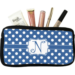 Polka Dots Makeup / Cosmetic Bag (Personalized)