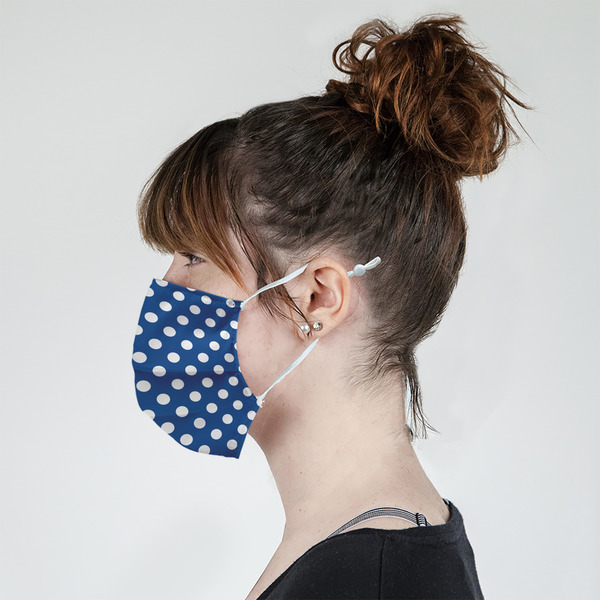 Polka Dots Mask - Side View on Girl