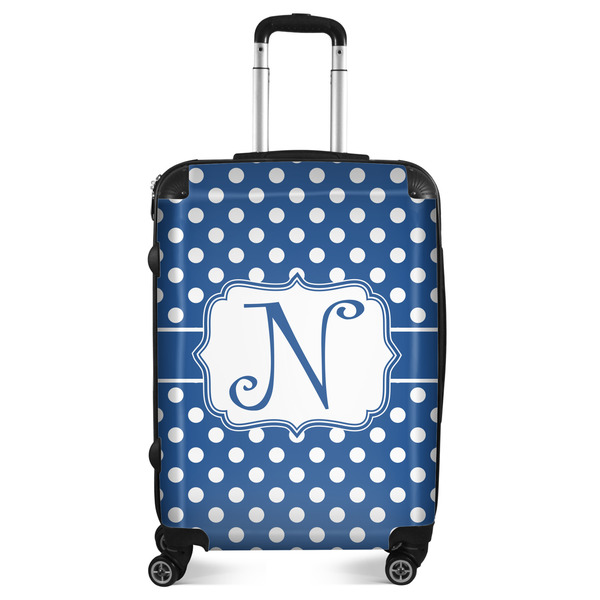 Custom Polka Dots Suitcase - 24" Medium - Checked (Personalized)