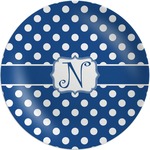Polka Dots Melamine Plate (Personalized)