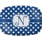 Polka Dots Melamine Platter (Personalized)