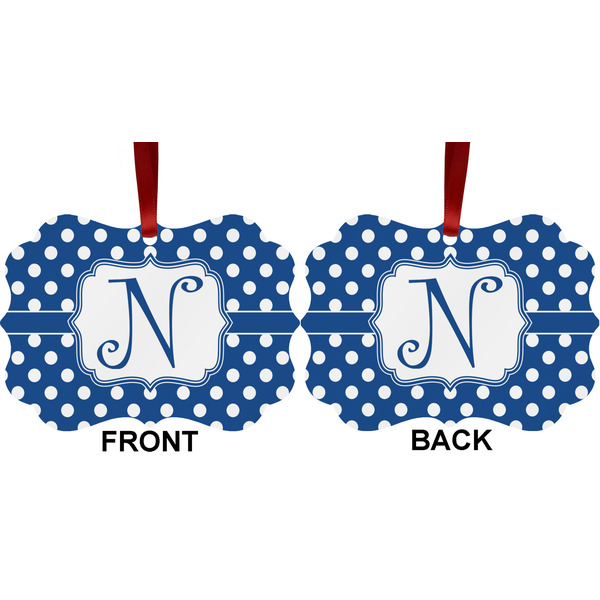 Polka Dots Metal Benilux Ornament - Front and Back (APPROVAL)