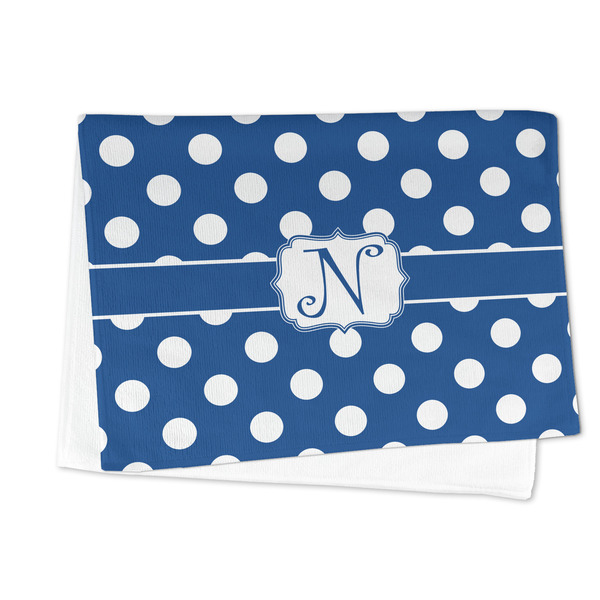 Polka Dots Microfiber Dish Towel - FOLDED HALF