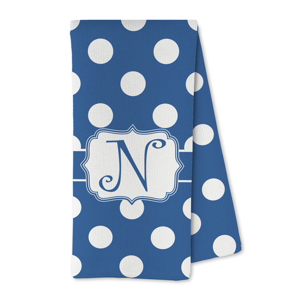 Custom Polka Dots Kitchen Towel - Microfiber (Personalized)