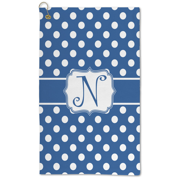 Custom Polka Dots Microfiber Golf Towel (Personalized)