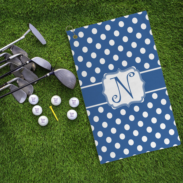 Polka Dots Microfiber Golf Towels - LIFESTYLE
