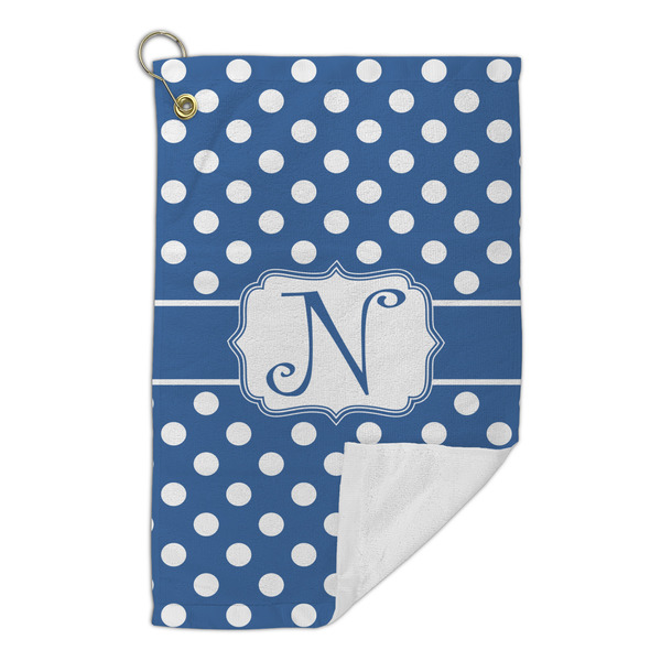 Polka Dots Microfiber Golf Towels Small - FRONT FOLDED