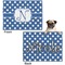 Polka Dots Microfleece Dog Blanket - Regular - Front & Back