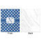 Polka Dots Minky Blanket - 50"x60" - Single Sided - Front & Back