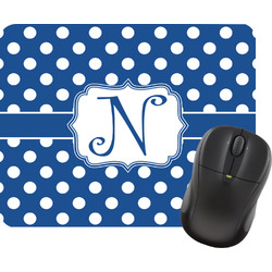 Polka Dots Rectangular Mouse Pad (Personalized)