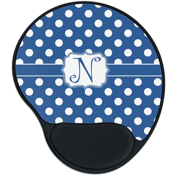 Custom Polka Dots Mouse Pad with Wrist Support