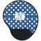Polka Dots Mouse Pad with Wrist Support - Main