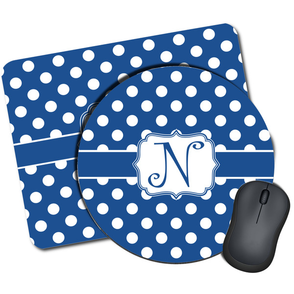 Custom Polka Dots Mouse Pad (Personalized)