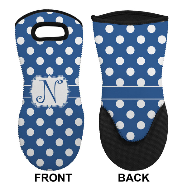 Polka Dots Neoprene Oven Mitt (Front & Back)