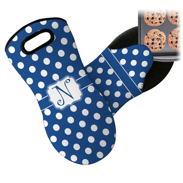 Polka Dots Neoprene Oven Mitt