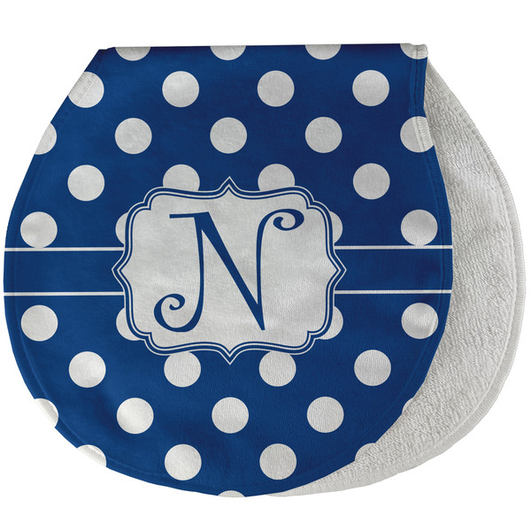 Polka Dots New Baby Burp Folded