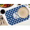 Polka Dots Octagon Placemat - Single front (LIFESTYLE) Flatlay