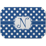 Polka Dots Dining Table Mat - Octagon (Single-Sided) w/ Initial