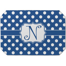 Polka Dots Dining Table Mat - Octagon (Single-Sided) w/ Initial