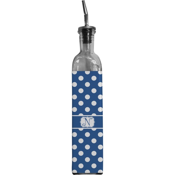 Custom Polka Dots Oil Dispenser Bottle w/ Initial