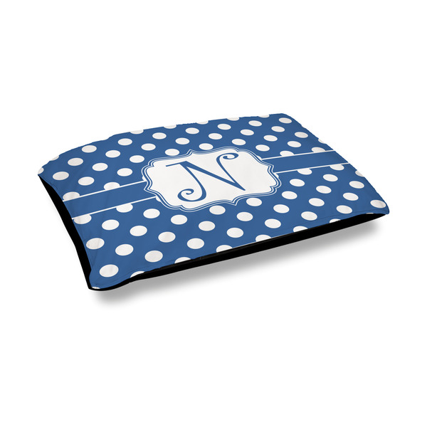 Custom Polka Dots Outdoor Dog Bed - Medium (Personalized)