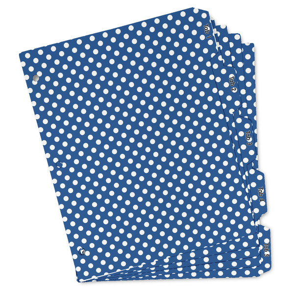 Custom Polka Dots Binder Tab Divider Set (Personalized)