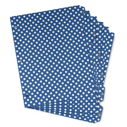 Polka Dots Binder Tab Divider - Set of 6 (Personalized)