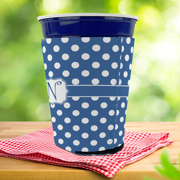 Polka Dots Party Cup Sleeves - with bottom - Lifestyle