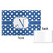 Polka Dots Disposable Paper Placemat - Front & Back