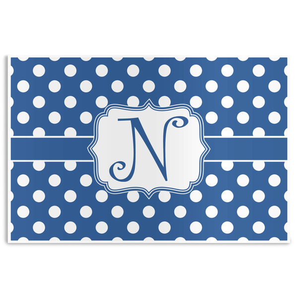 Custom Polka Dots Disposable Paper Placemats (Personalized)