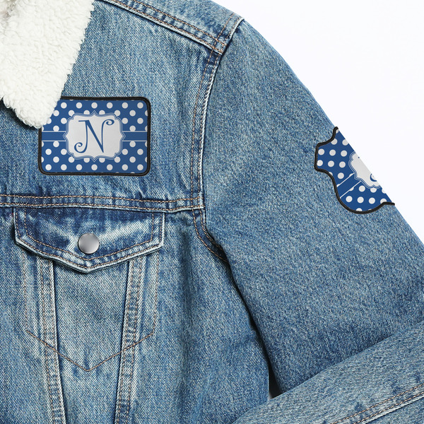 Polka Dots Patches Lifestyle Jean Jacket Detail
