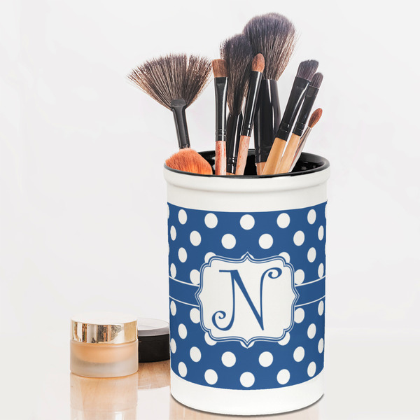Polka Dots Pencil Holder - LIFESTYLE makeup