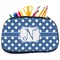 Polka Dots Neoprene Pencil Case - Medium w/ Initial
