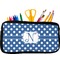 Polka Dots Neoprene Pencil Case - Small w/ Initial