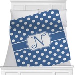 Polka Dots Minky Blanket - 40"x30" - Double Sided (Personalized)