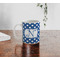 Polka Dots Personalized Coffee Mug - Lifestyle