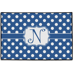 Polka Dots Door Mat - 36"x24" (Personalized)