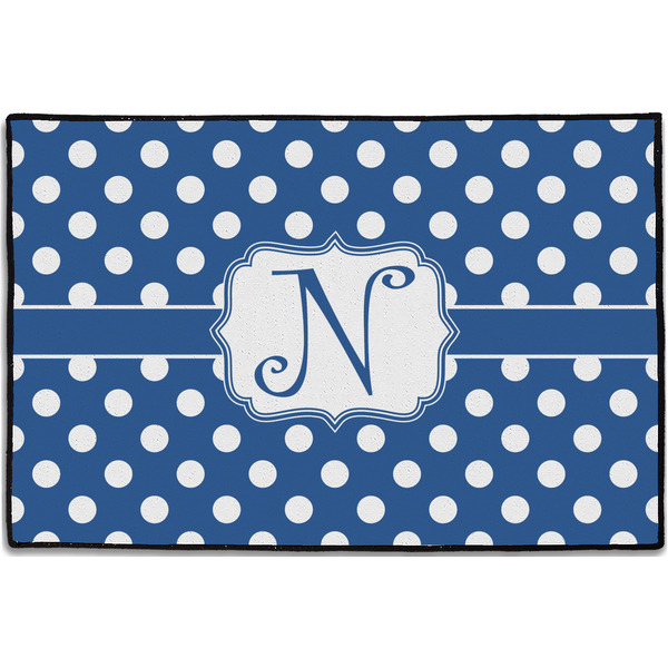 Polka Dots Personalized Door Mat - 36x24 (APPROVAL)